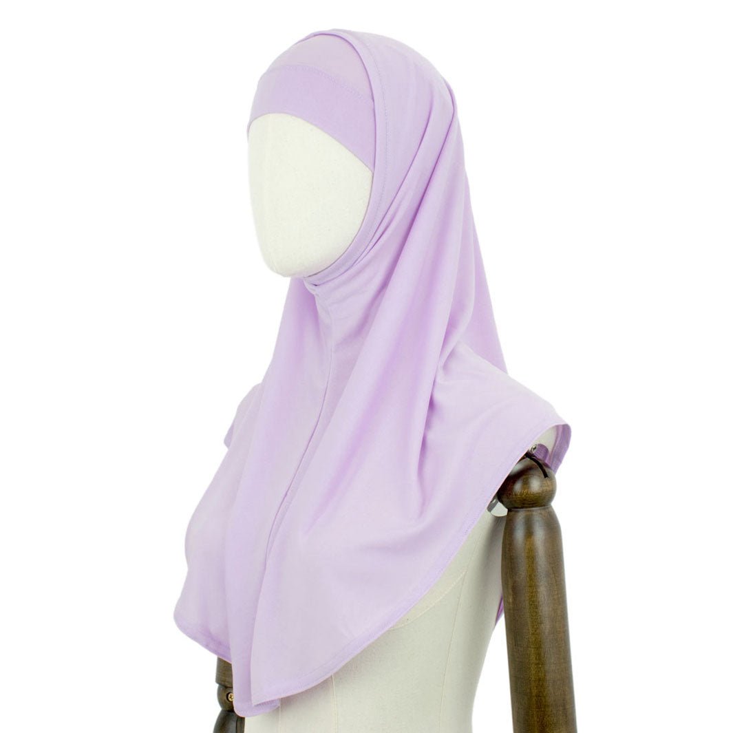 Zweiteiler Hijab Combi Samt Lila