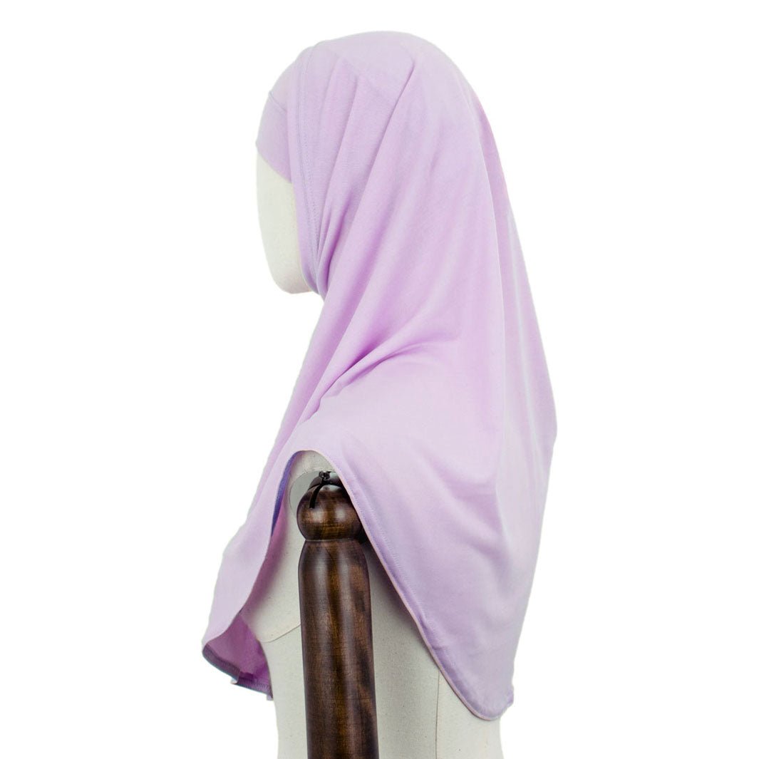 Zweiteiler Hijab Combi Samt Lila