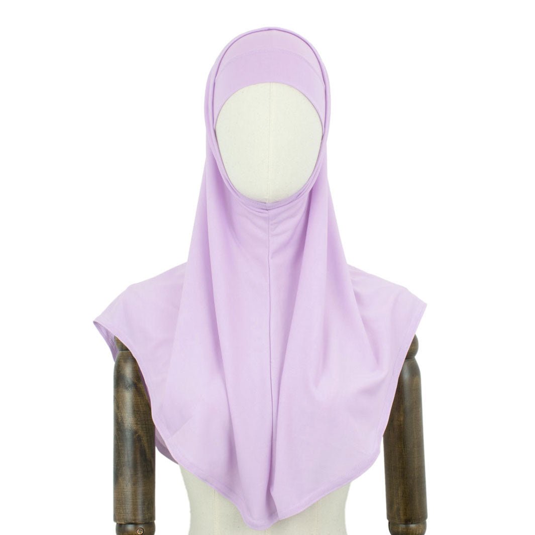 Zweiteiler Hijab Combi Samt Lila