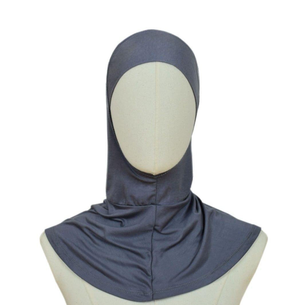 Hijab Untertuch Easy, Blau Grau