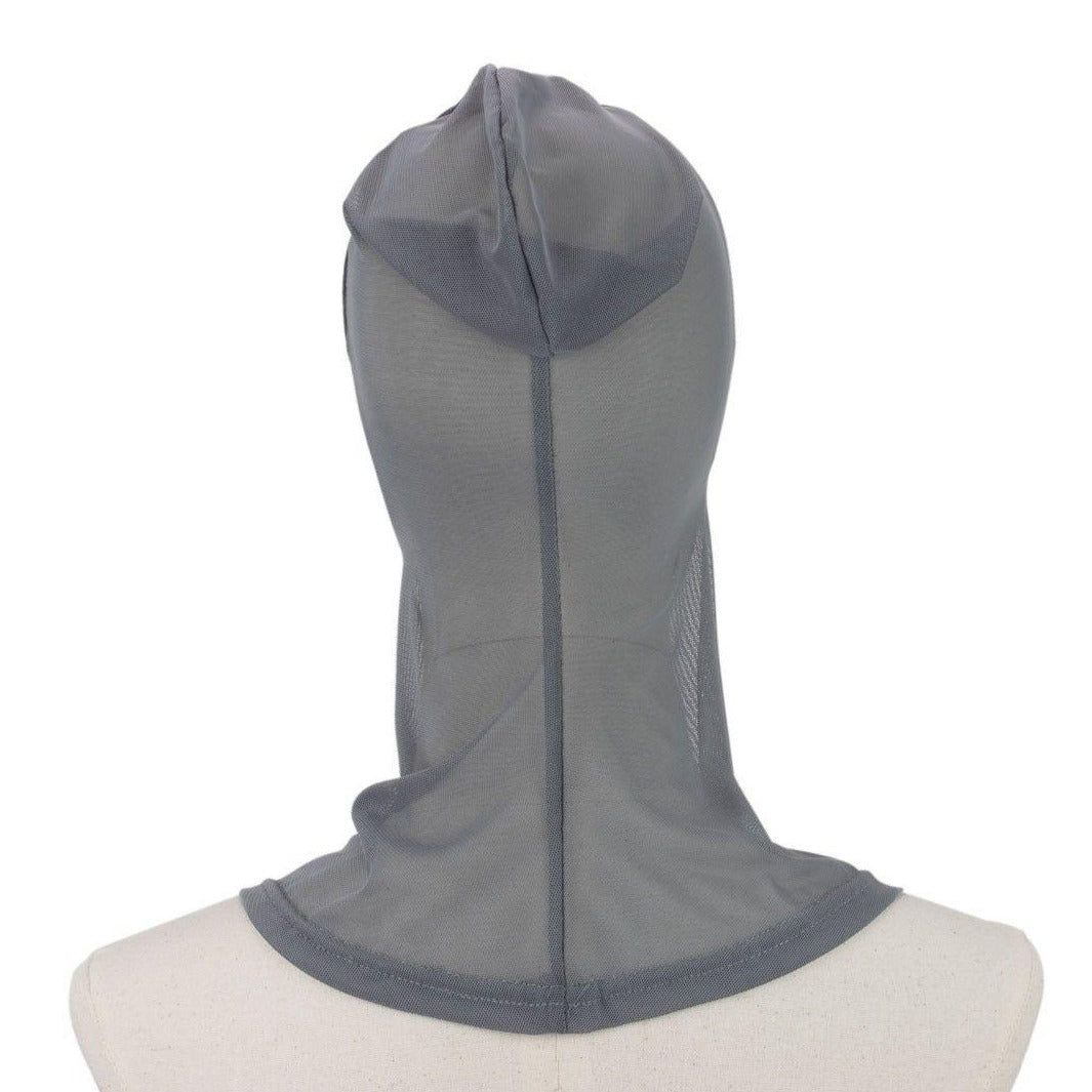 Hijab Untertuch Netz in Silbergrau