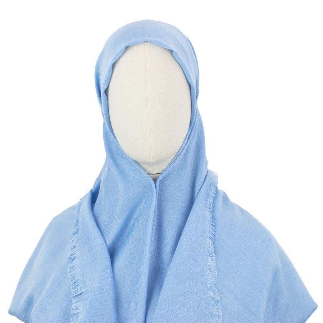 Hijab Kopftuch "Fringe" in Tropical Blue