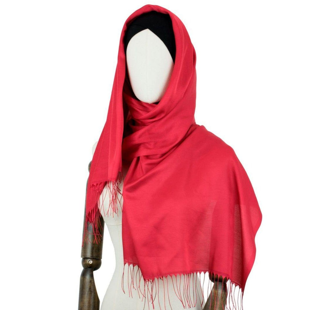 Hijab Kopftuch "Fringe" in Torch Red