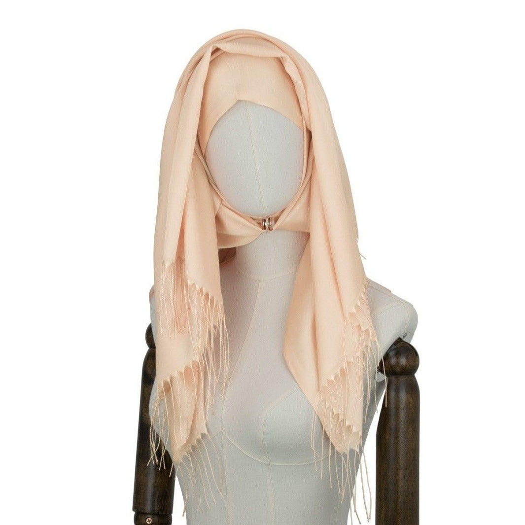 Hijab Kopftuch "Fringe" in Almond