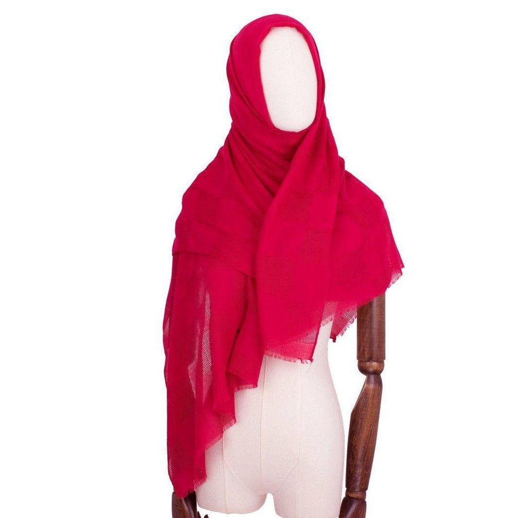Hijab Kopftuch Squares in Rot