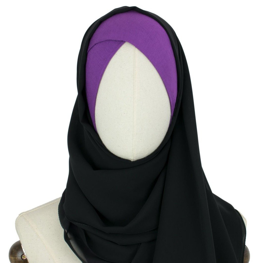 Chiffon-Kopftuch Arten-Schwarz