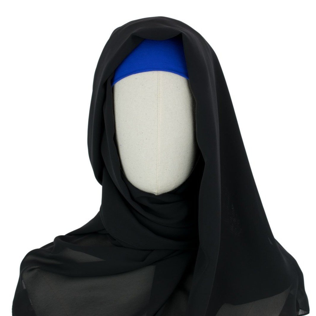 Chiffon-Kopftuch Arten-Schwarz