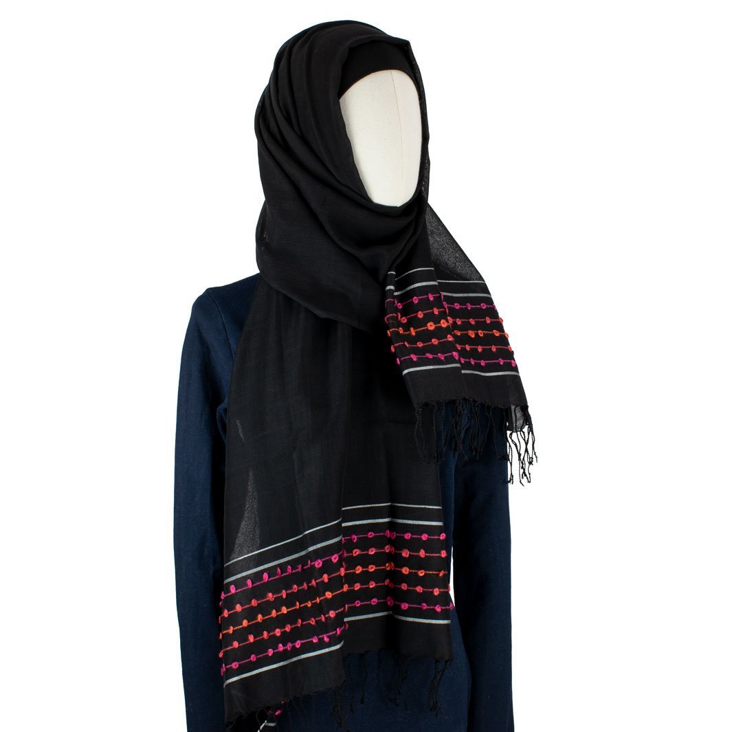 Hijab Kopftuch Coral Bell in Schwarz