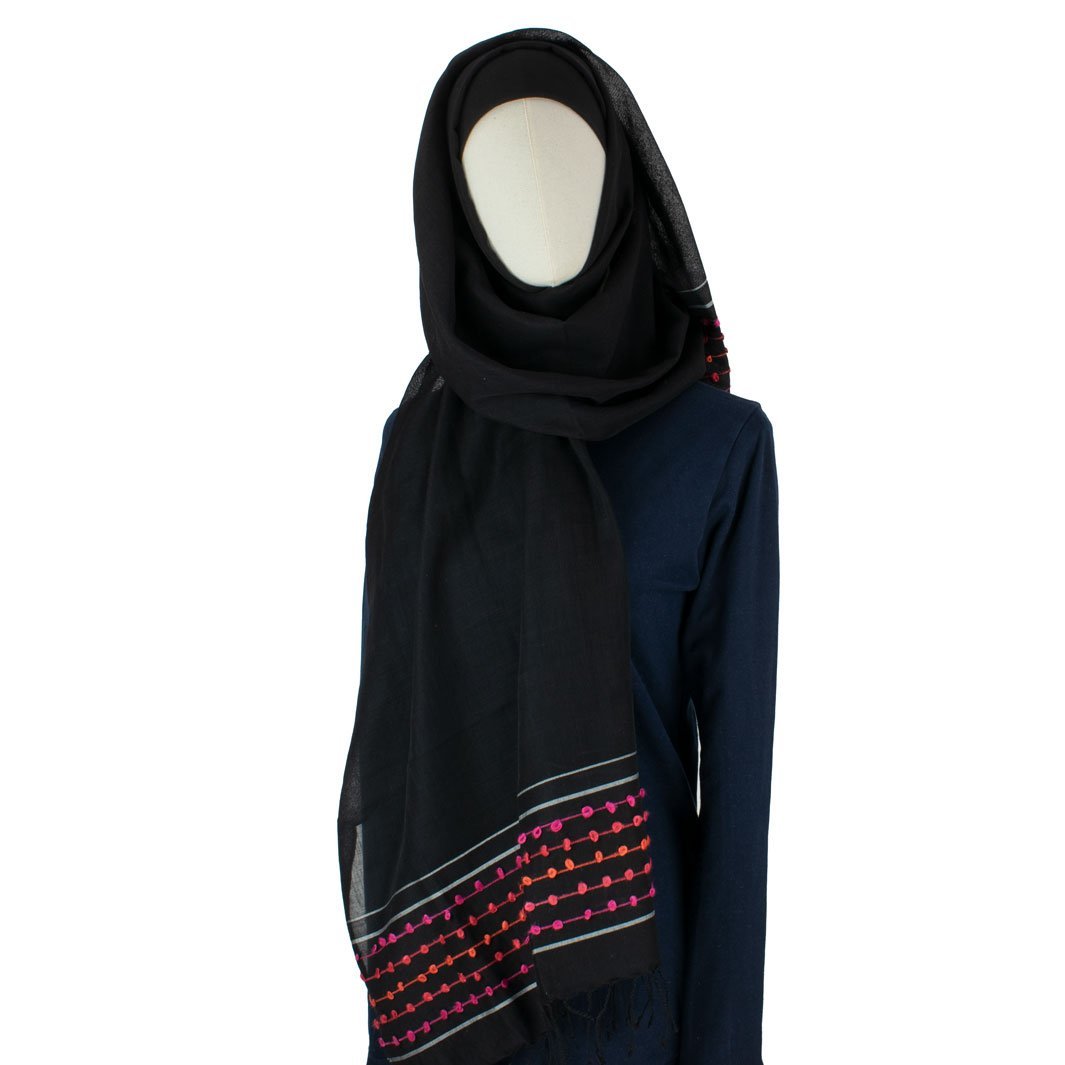 Hijab Kopftuch Coral Bell in Schwarz