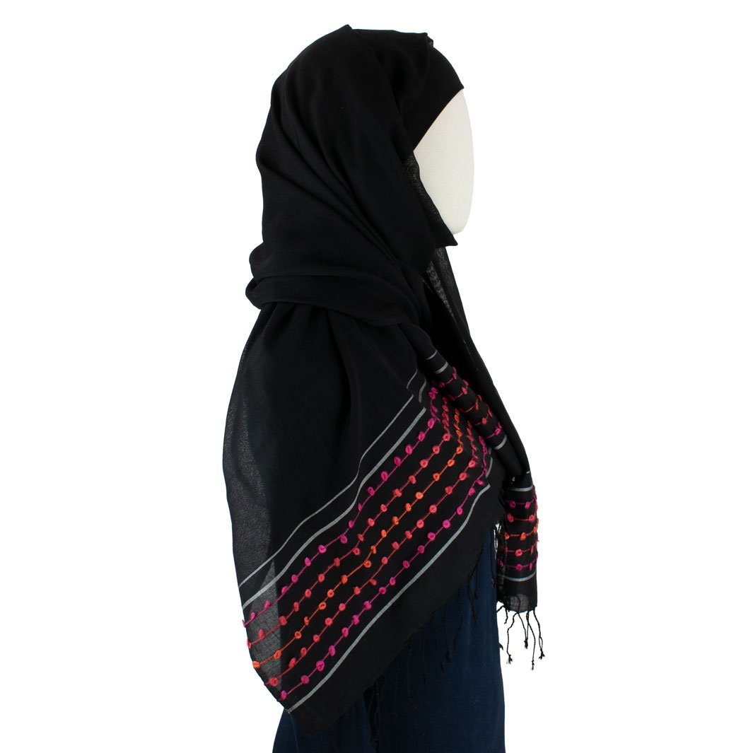 Hijab Kopftuch Coral Bell in Schwarz