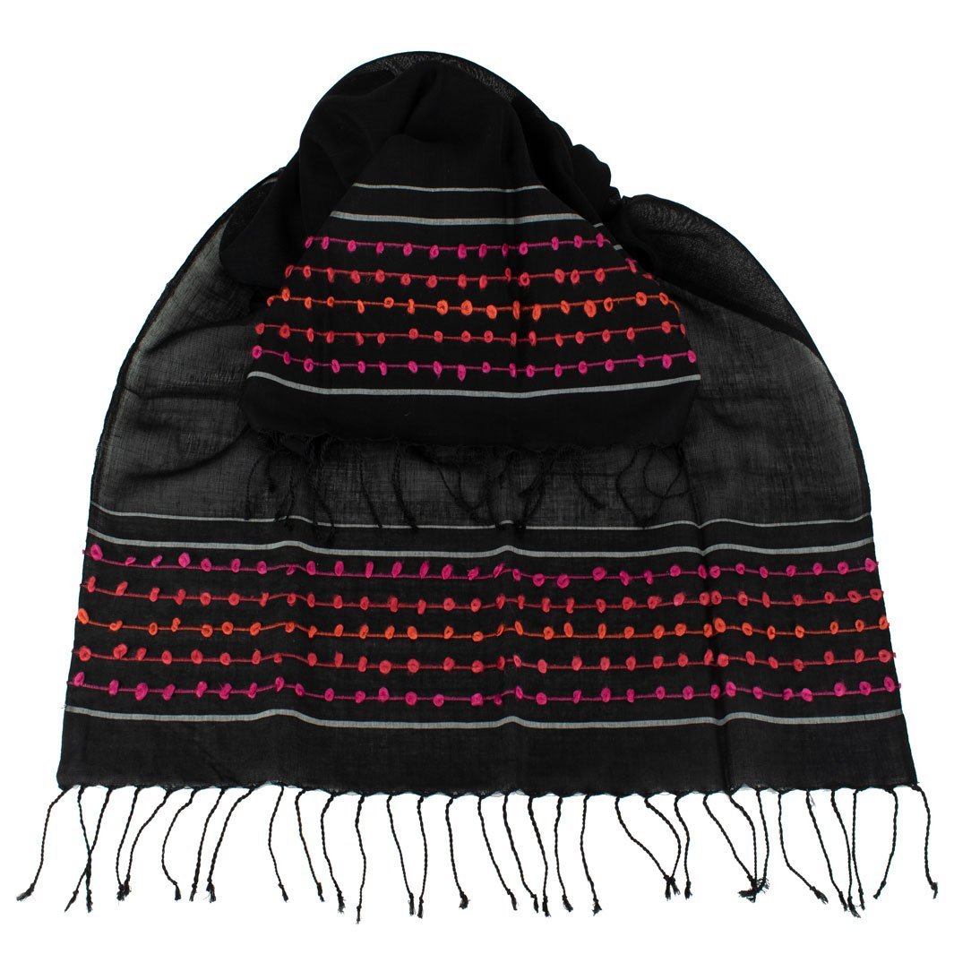 Hijab Kopftuch Coral Bell in Schwarz