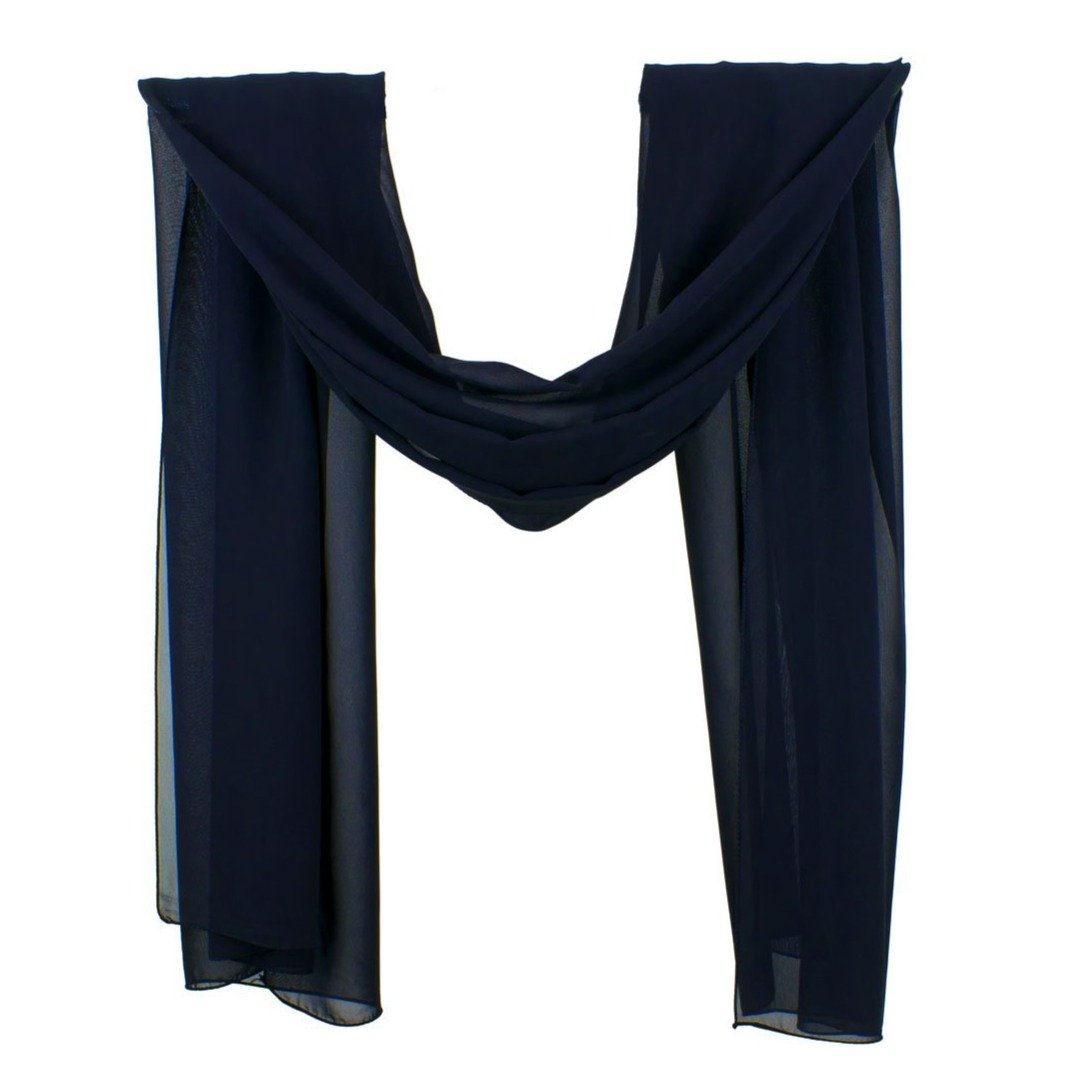 Chiffon Hijab Style Gentle in Mitternachtsblau