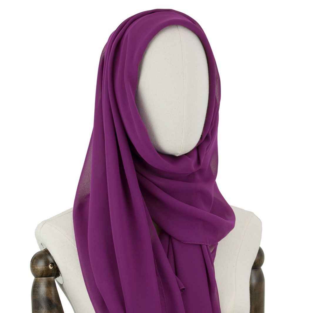 Chiffon Hijab Gentle in Pfalz-Lila