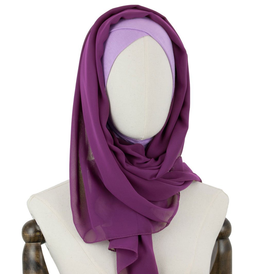 Chiffon Hijab Gentle in Pfalz-Lila