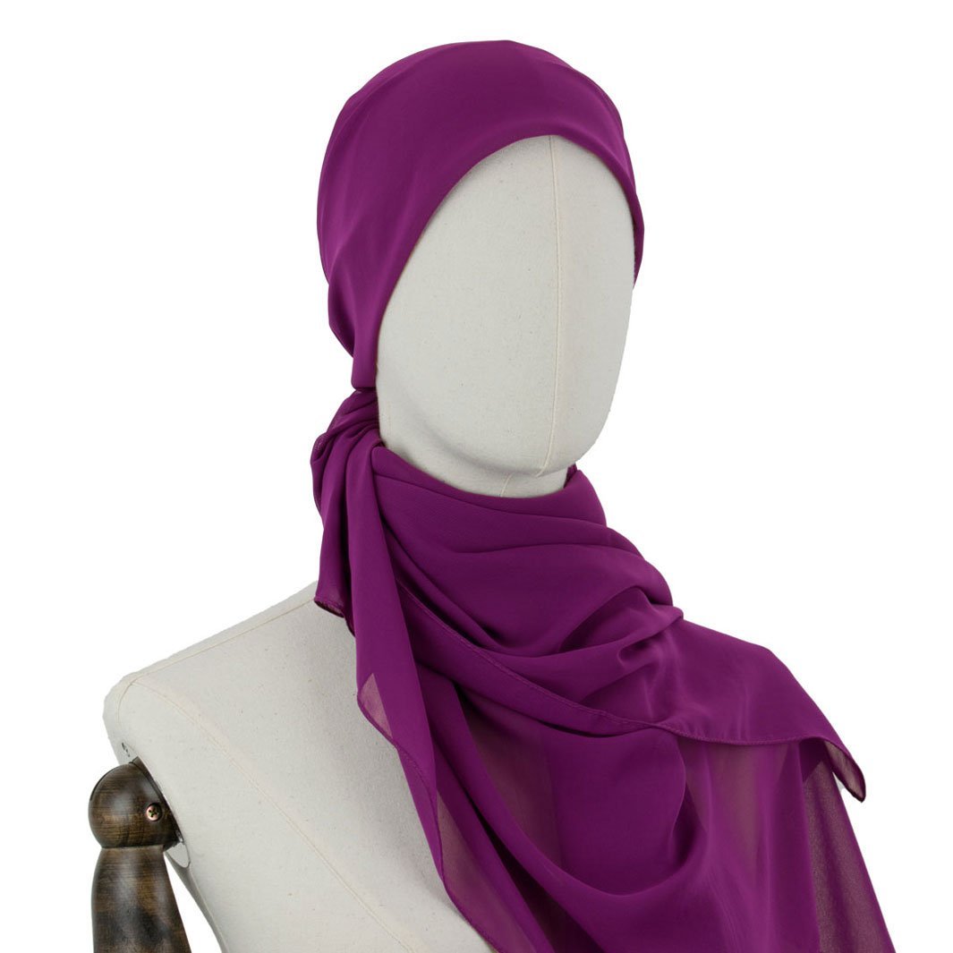 Chiffon Hijab Gentle in Pfalz-Lila