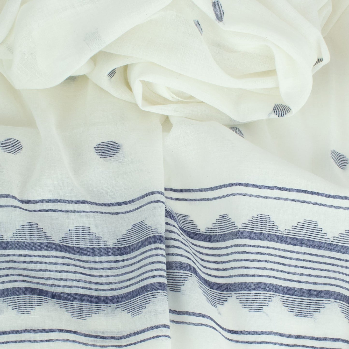 Baumwolle Hijab "Legend" in Creme Weiß