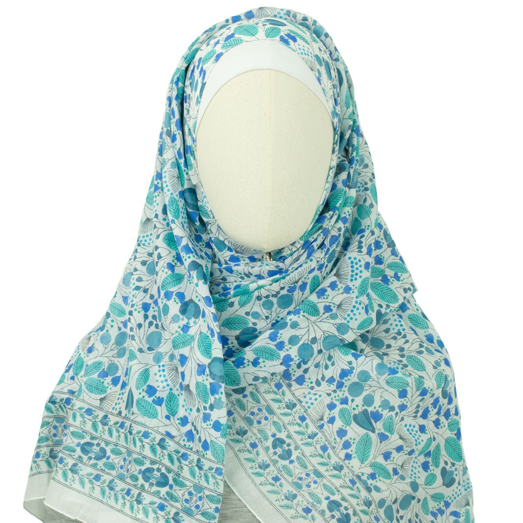 Hijab Azhara Blau Nuance