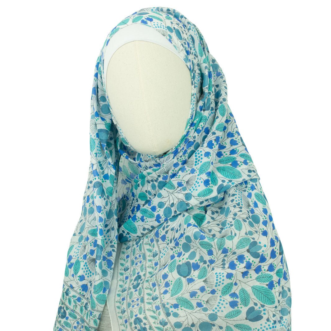 Hijab Azhara Blau Nuance
