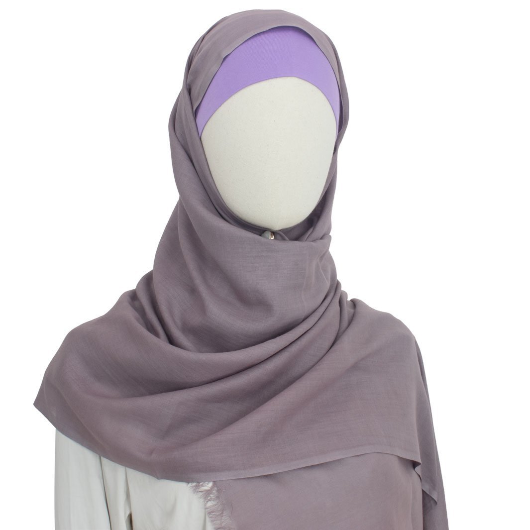 Baumwolle Hijab in Dunkel Rosenholz