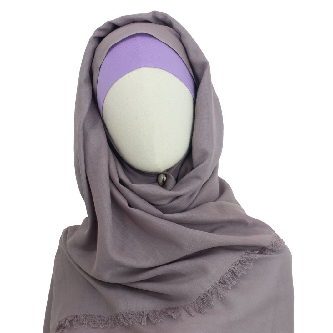 Baumwolle Hijab in Dunkel Rosenholz