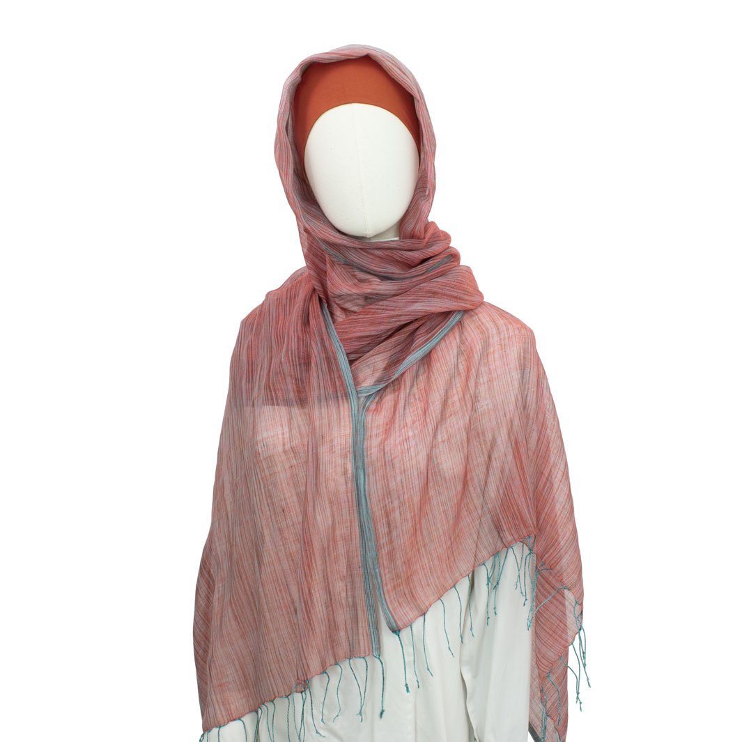 Hijab Style Fallal in Burgunderrot