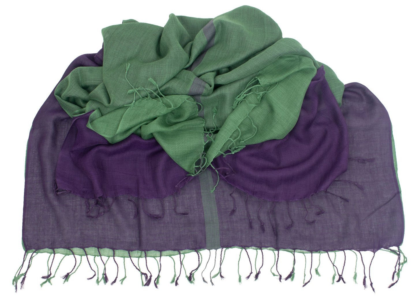 Viskose Hijab Style "Sovran" Aubergine Green