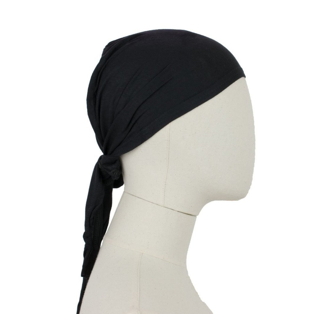 Hijab Untertuch Tie Back in Schwarz