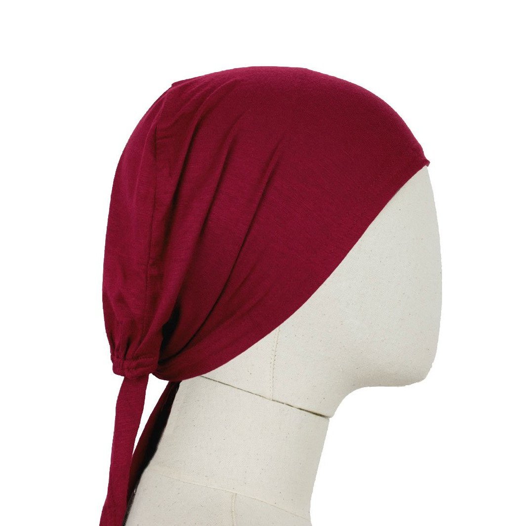 Hijab Untertuch Tie Back Burgund Rot