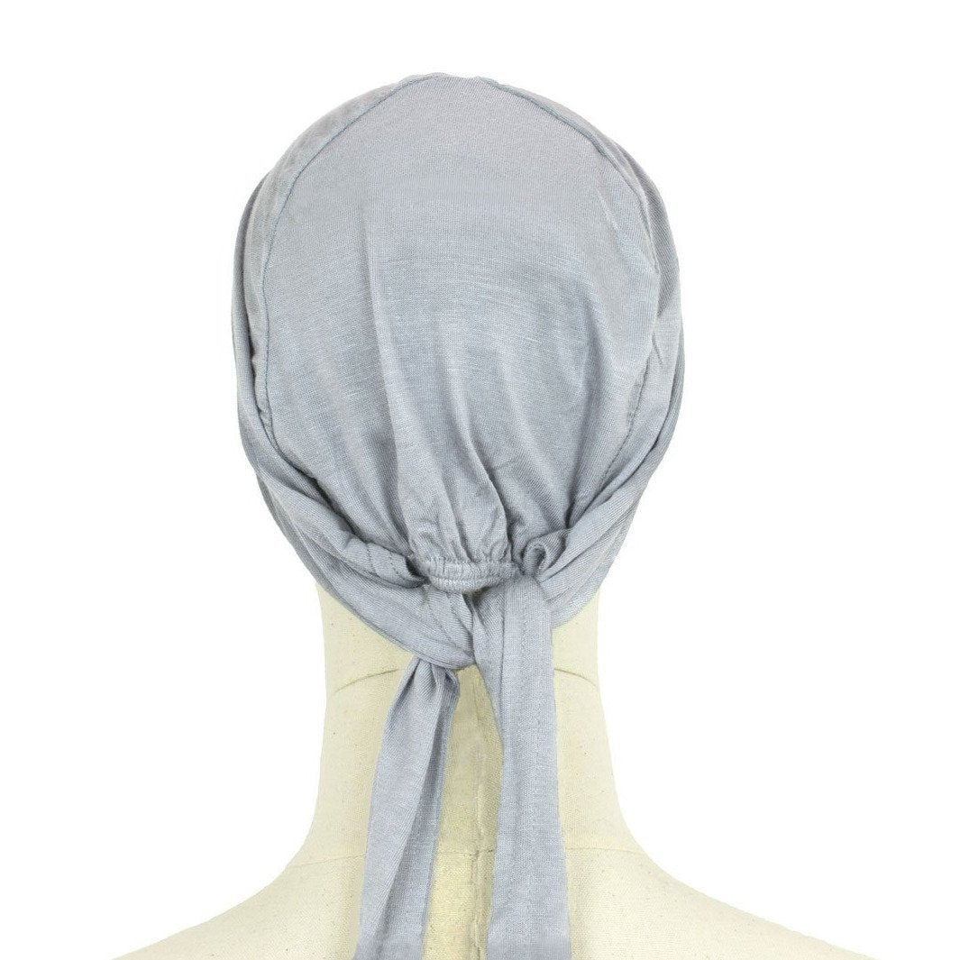 Hijab Untertuch Tie Back Silber-Grau