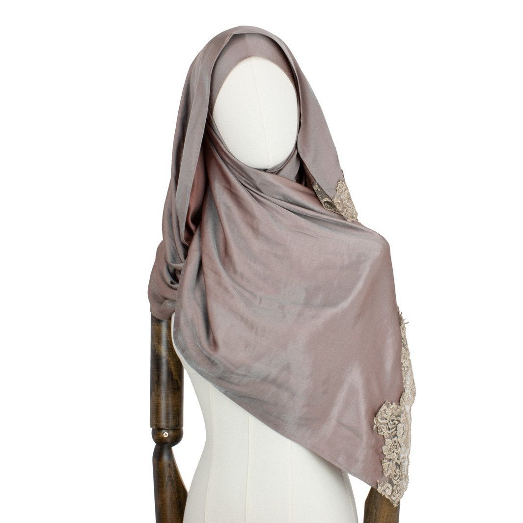 Hijab Style "Lace" Kopftuch in Brown Sugar