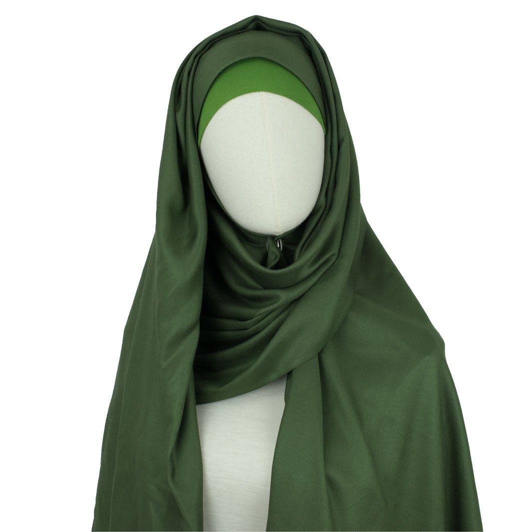 Kopftuch Style "Hula" Tief-Grün