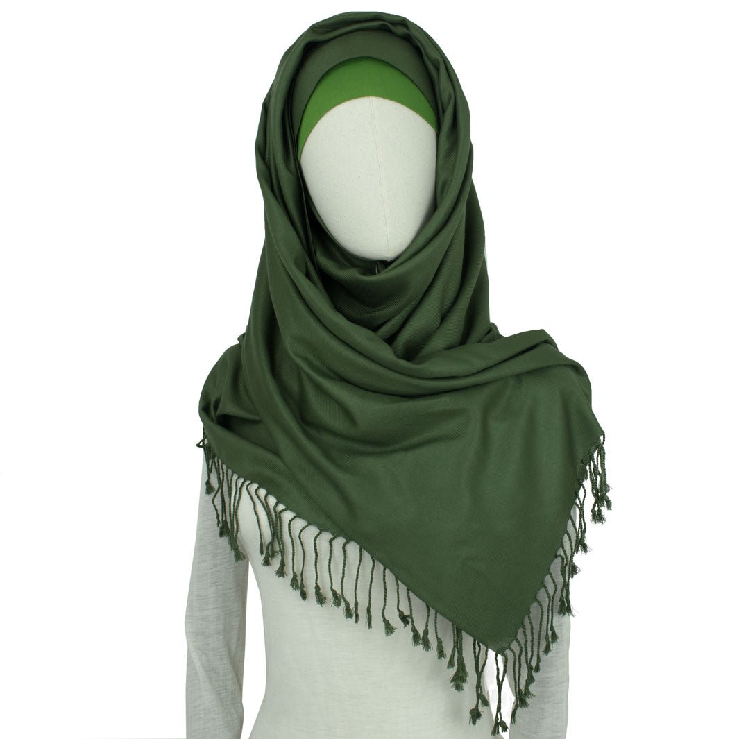 Kopftuch Style "Hula" Tief-Grün