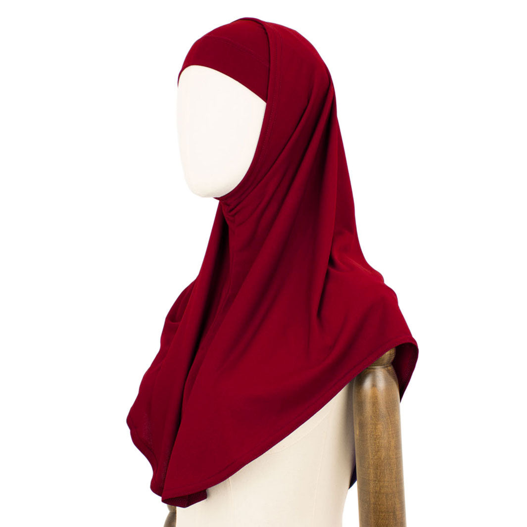 Hijab Set Combi Kamine Rot
