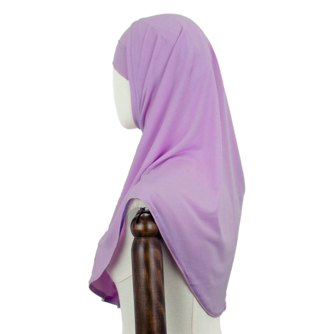 Zweiteiler Hijab in Samt lila