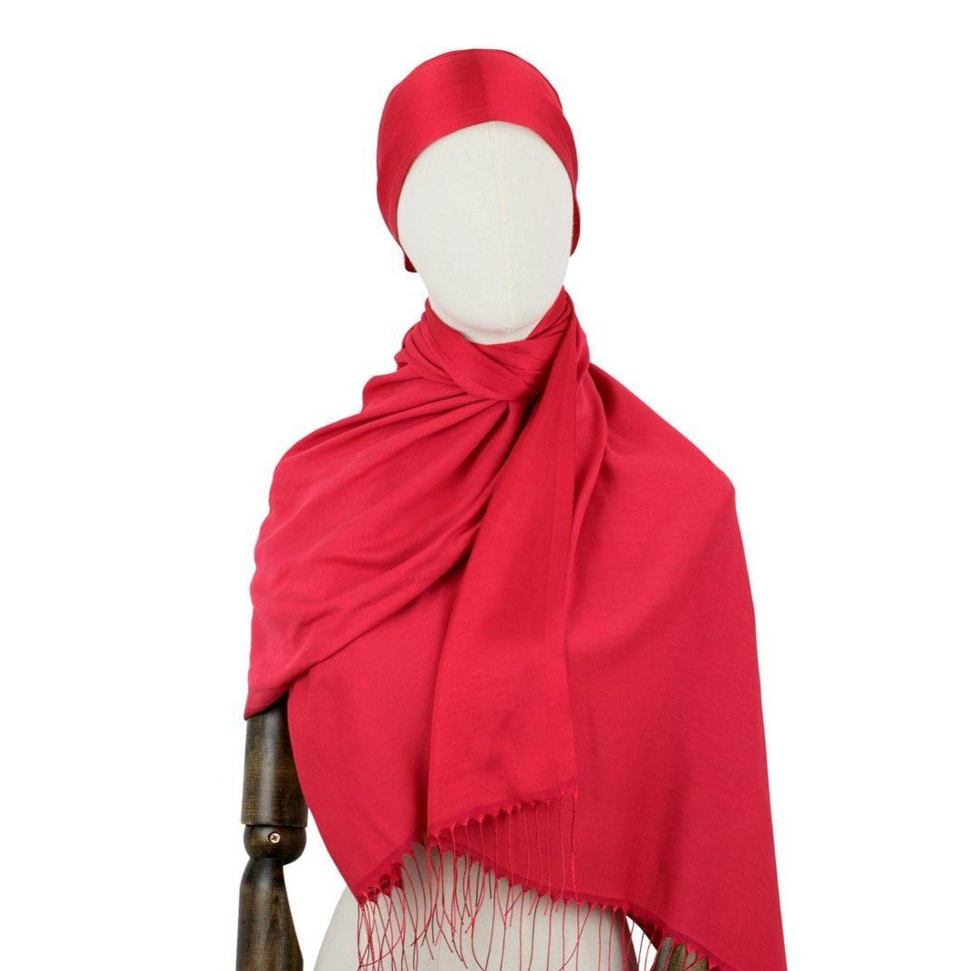 Hijab Kopftuch "Fringe" in Torch Red