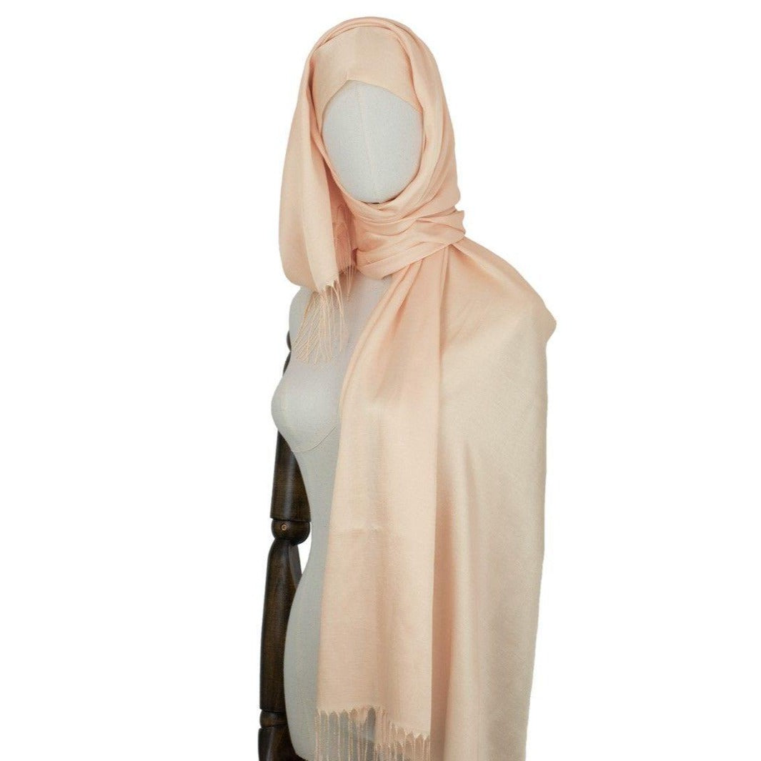 Hijab Kopftuch "Fringe" in Almond