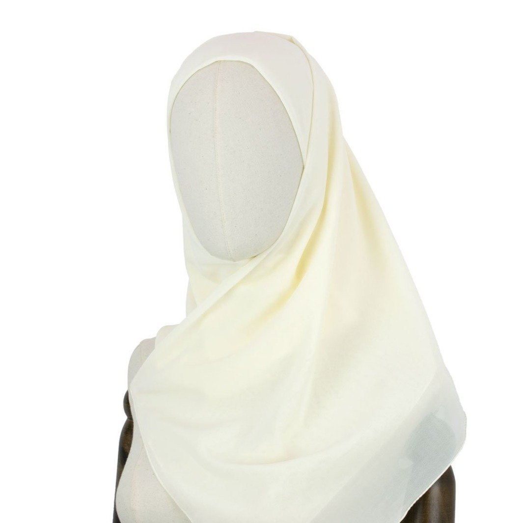 Chiffon Hijab Gentle in Elfenbein