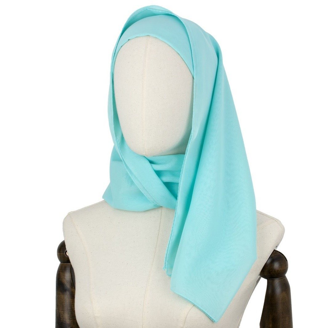 Chiffon Hijab Gentle in Türkis Blau