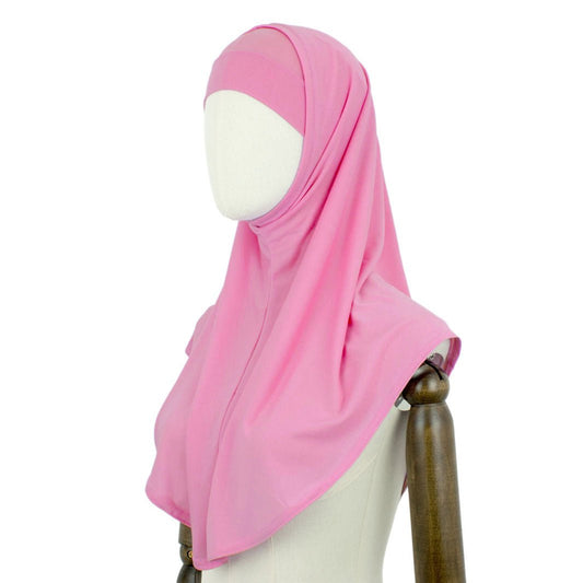 Fertig Hijab "Combi" in Hot Pink