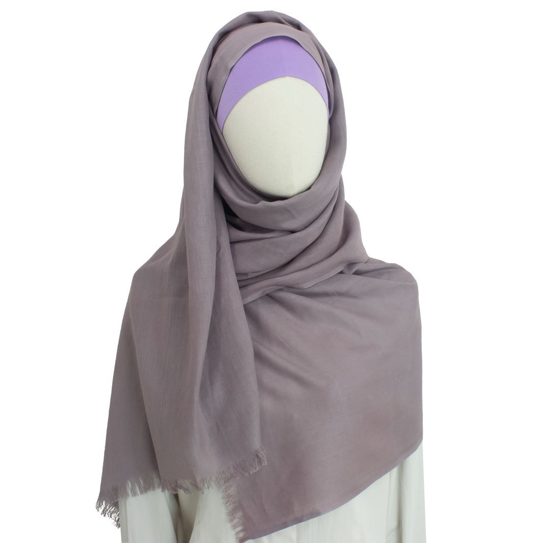 Baumwolle Hijab in Dunkel Rosenholz