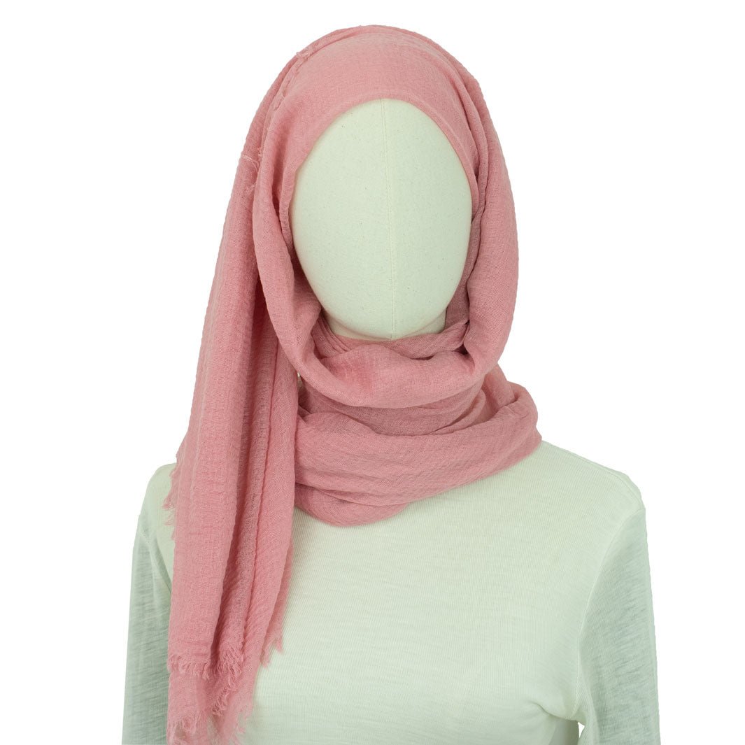 Crinkle Hijab Style Alya-Puppy Pink