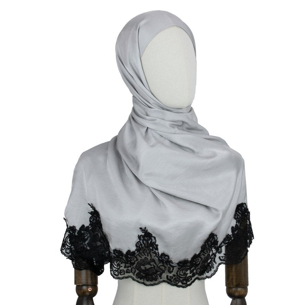 Hijab Lace, Silber