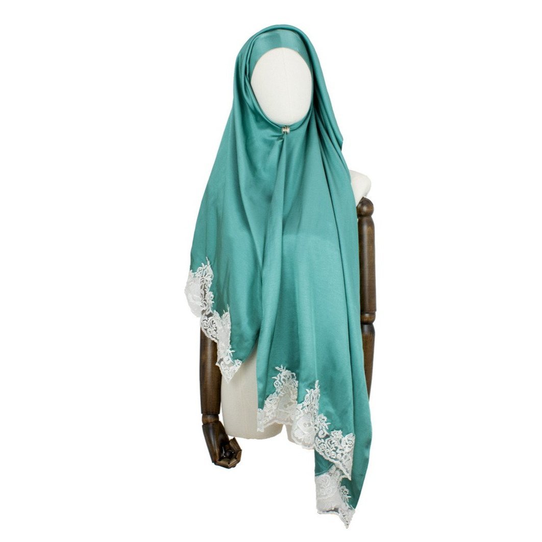 Hijab Style Kopftuch Lace in Minz-Grün
