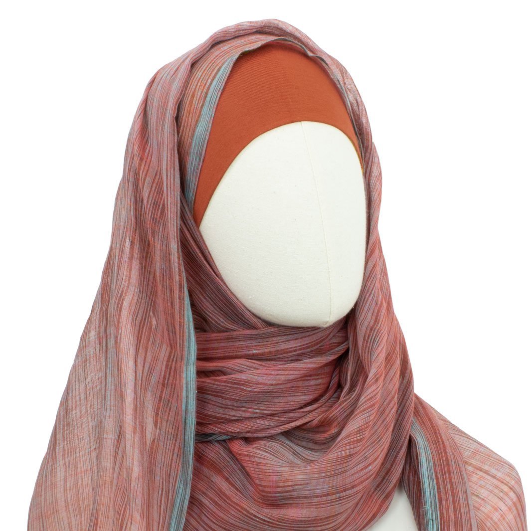 Hijab Style Fallal in Burgunderrot
