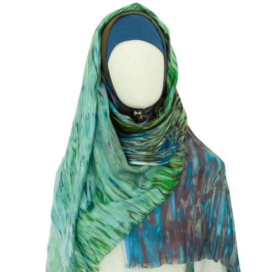 Hijab Sama Flusstanz grün