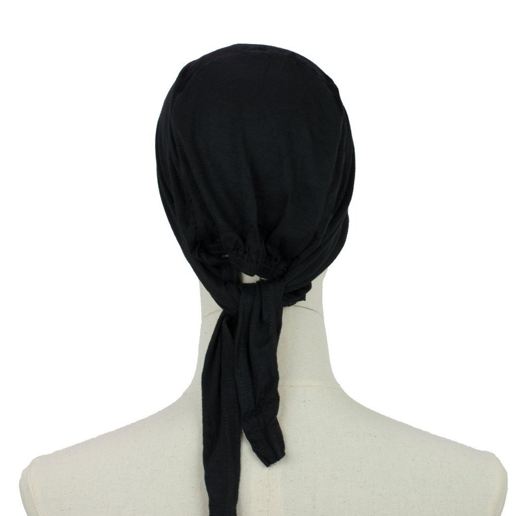 Hijab Untertuch Tie Back in Schwarz