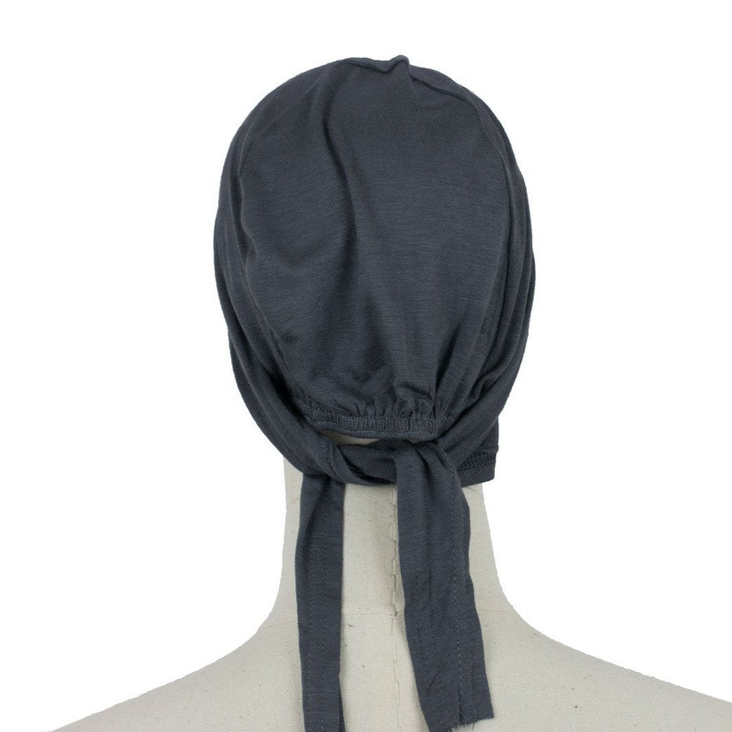 Hijab Untertuch Tie Back in Dunkle Grau