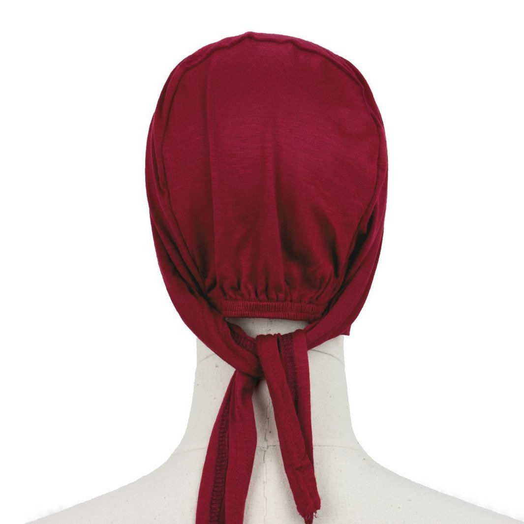 Hijab Untertuch Tie Back Burgund Rot
