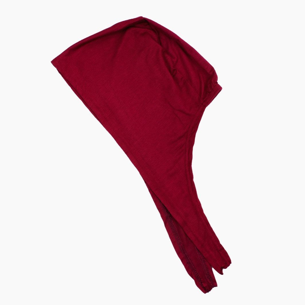Hijab Untertuch Tie Back Burgund Rot