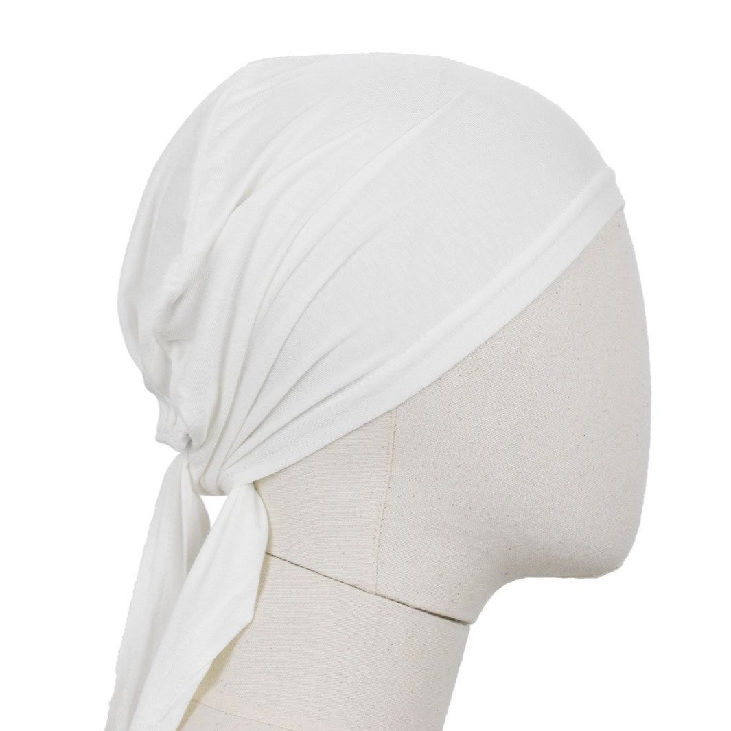 Hijab Untertuch Style Tie Back Weiß